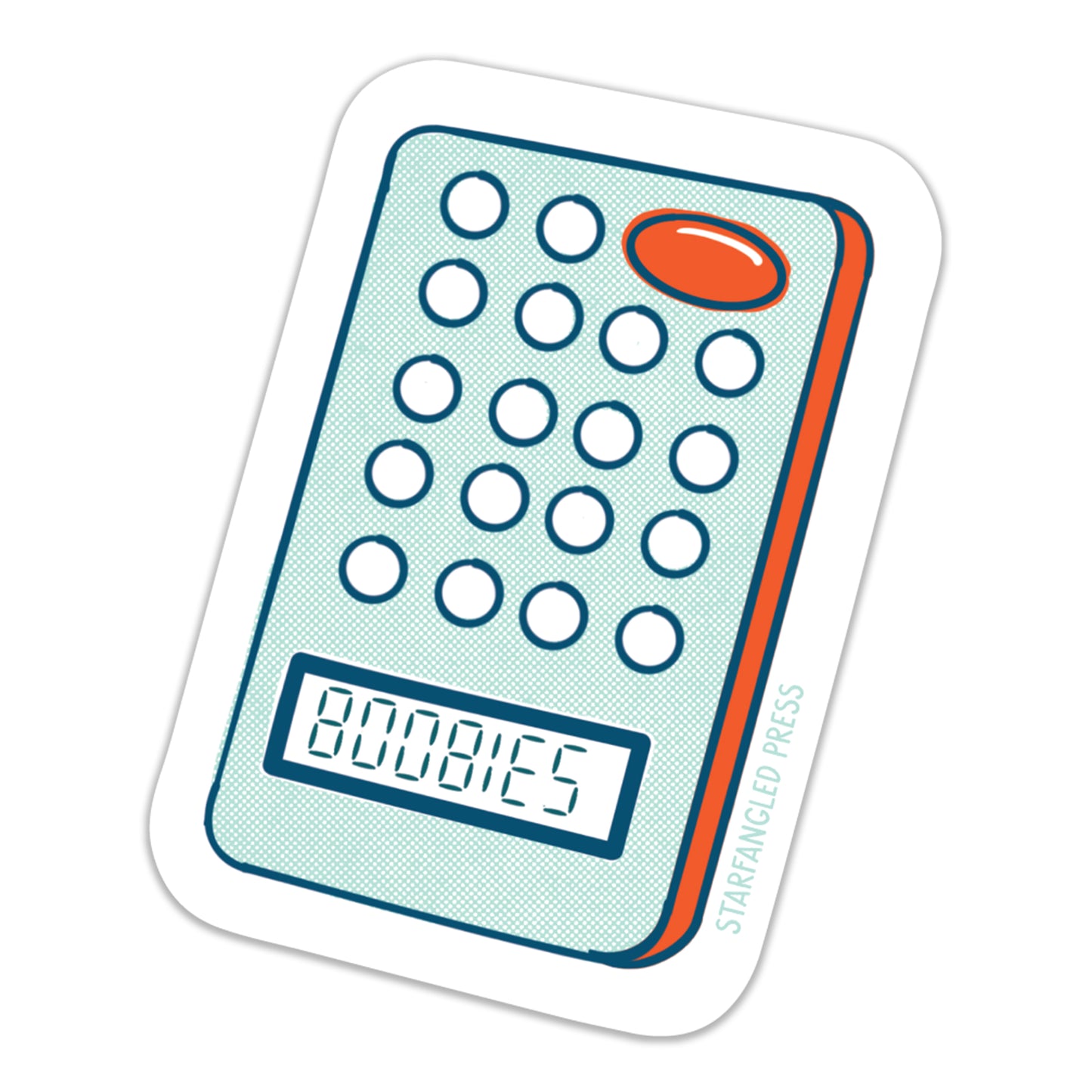 Boobies Calculator Sticker