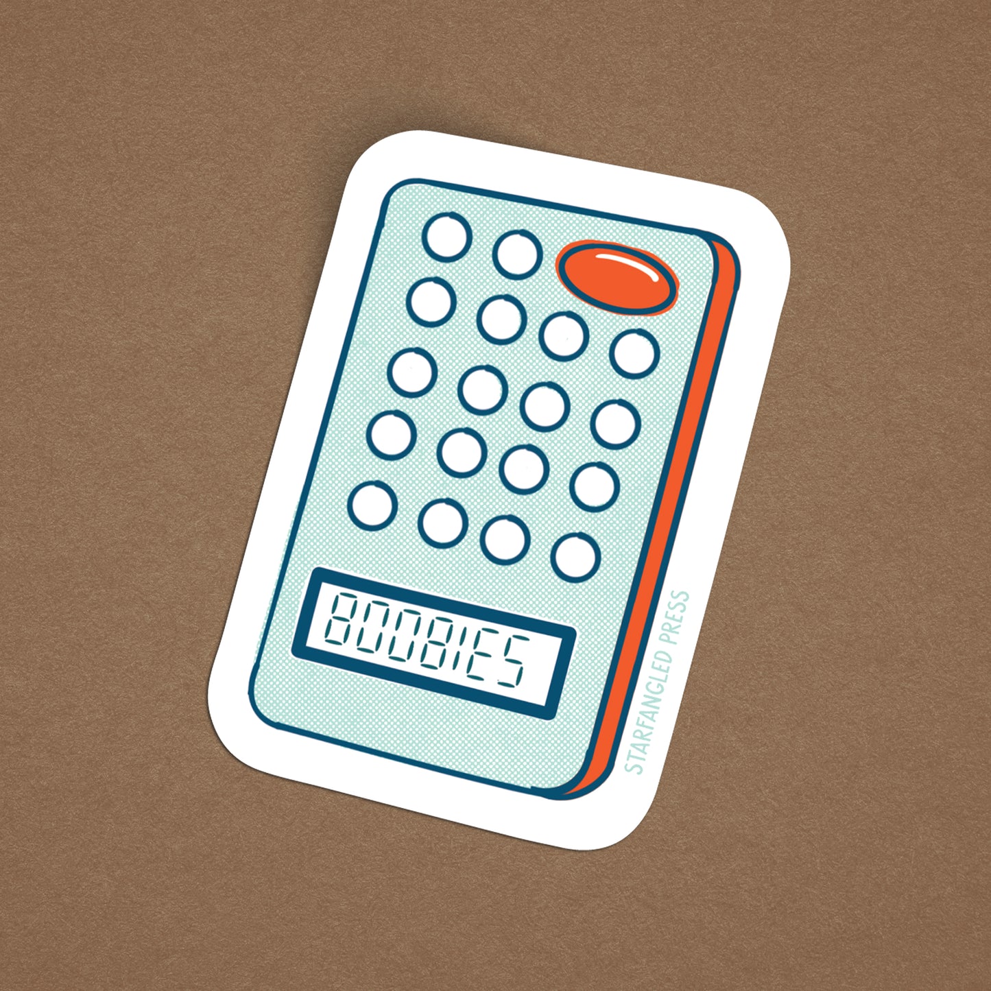Boobies Calculator Sticker