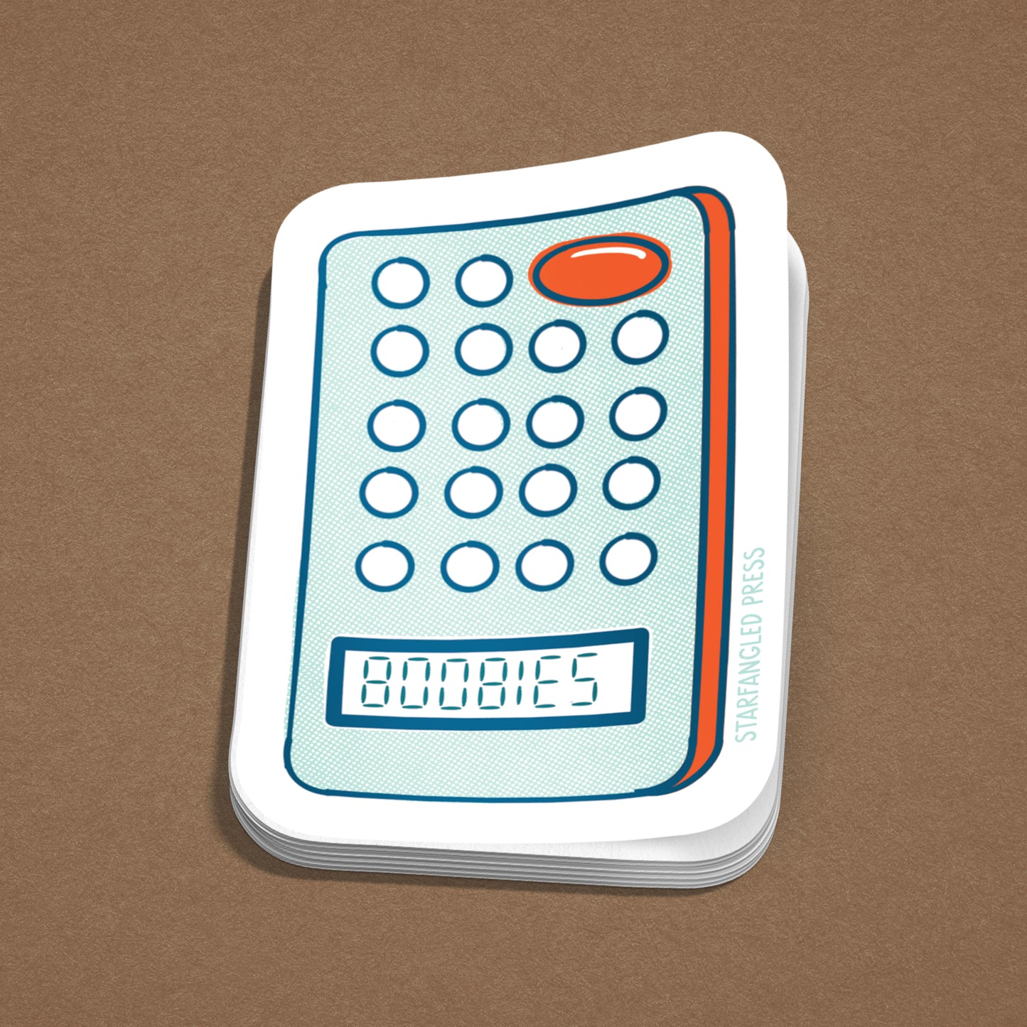 Boobies Calculator Sticker