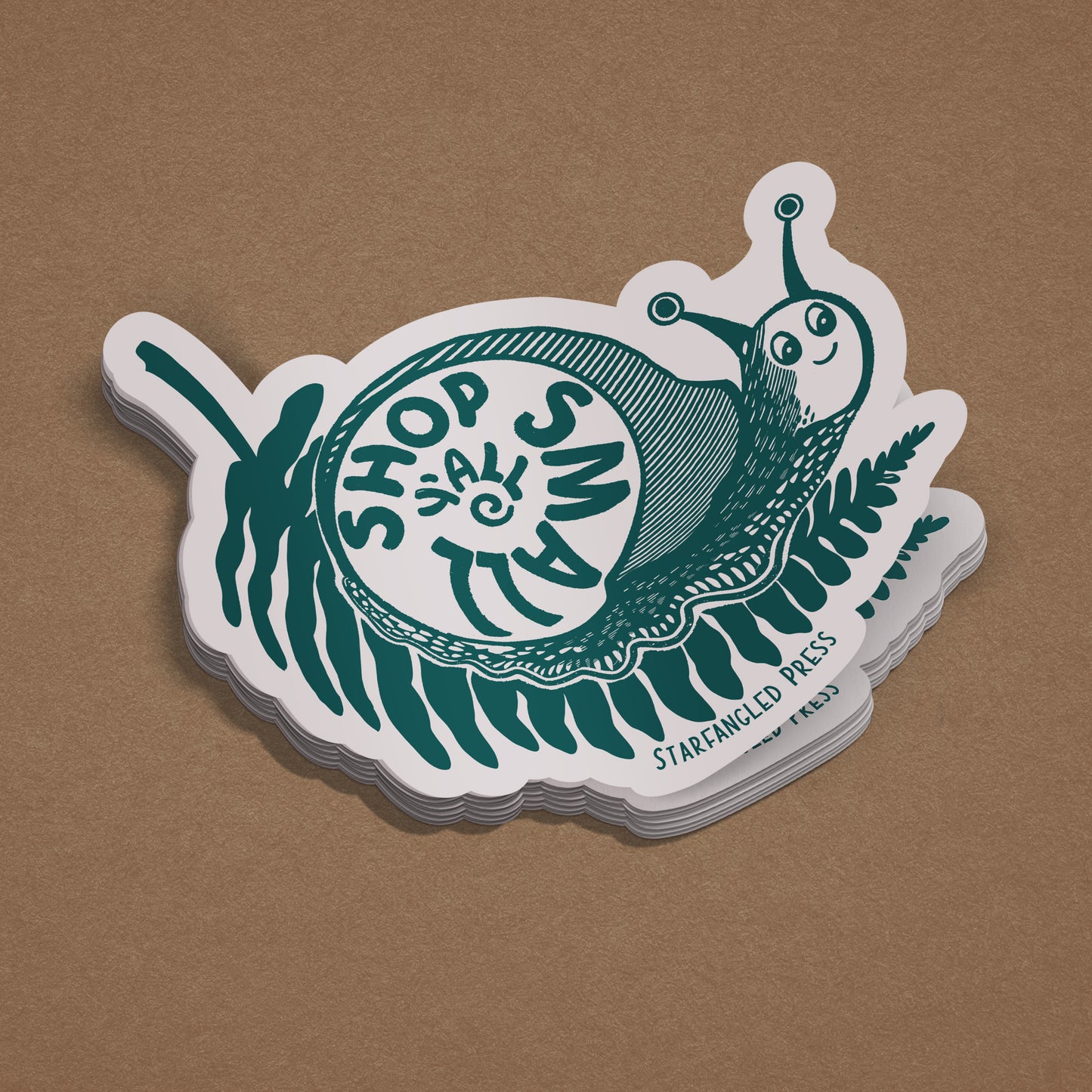 Shop Small Y'all Snail Sticker