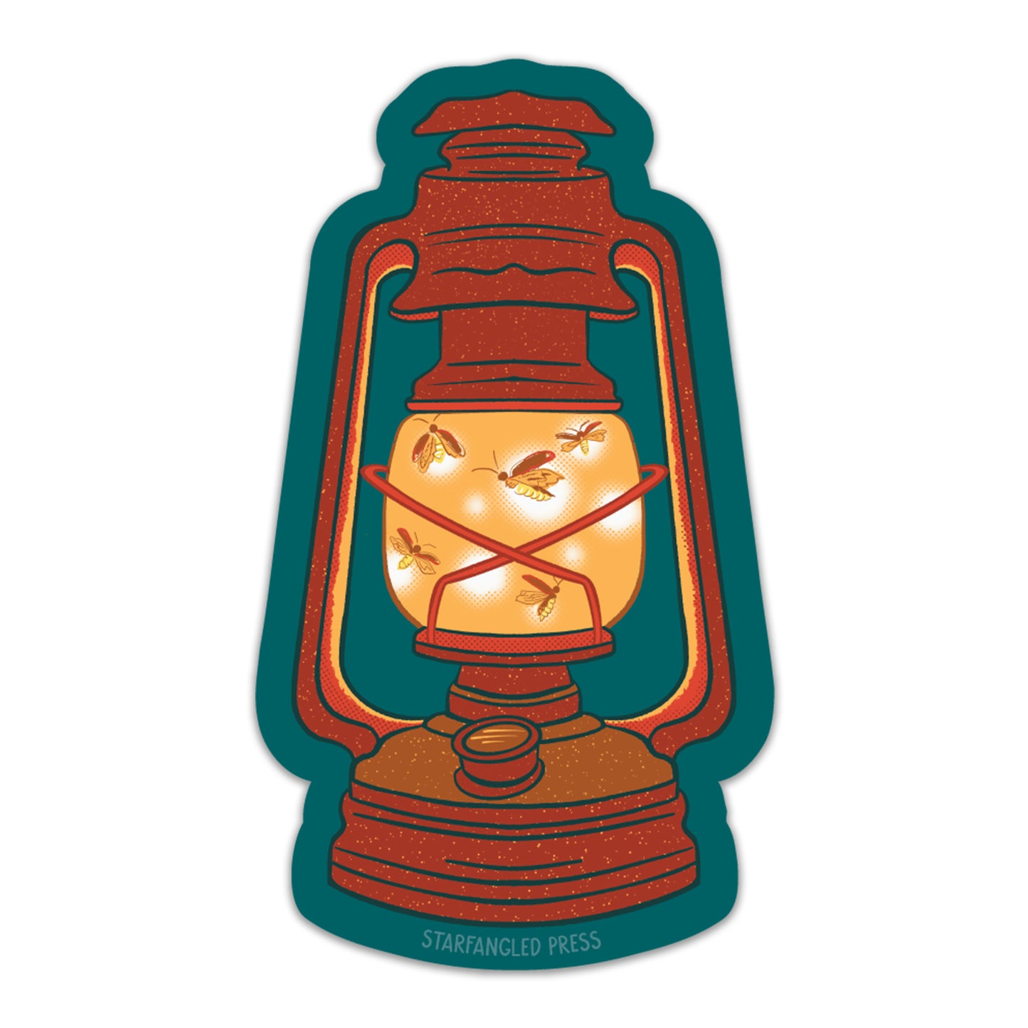 Lightning Bug Lantern Sticker