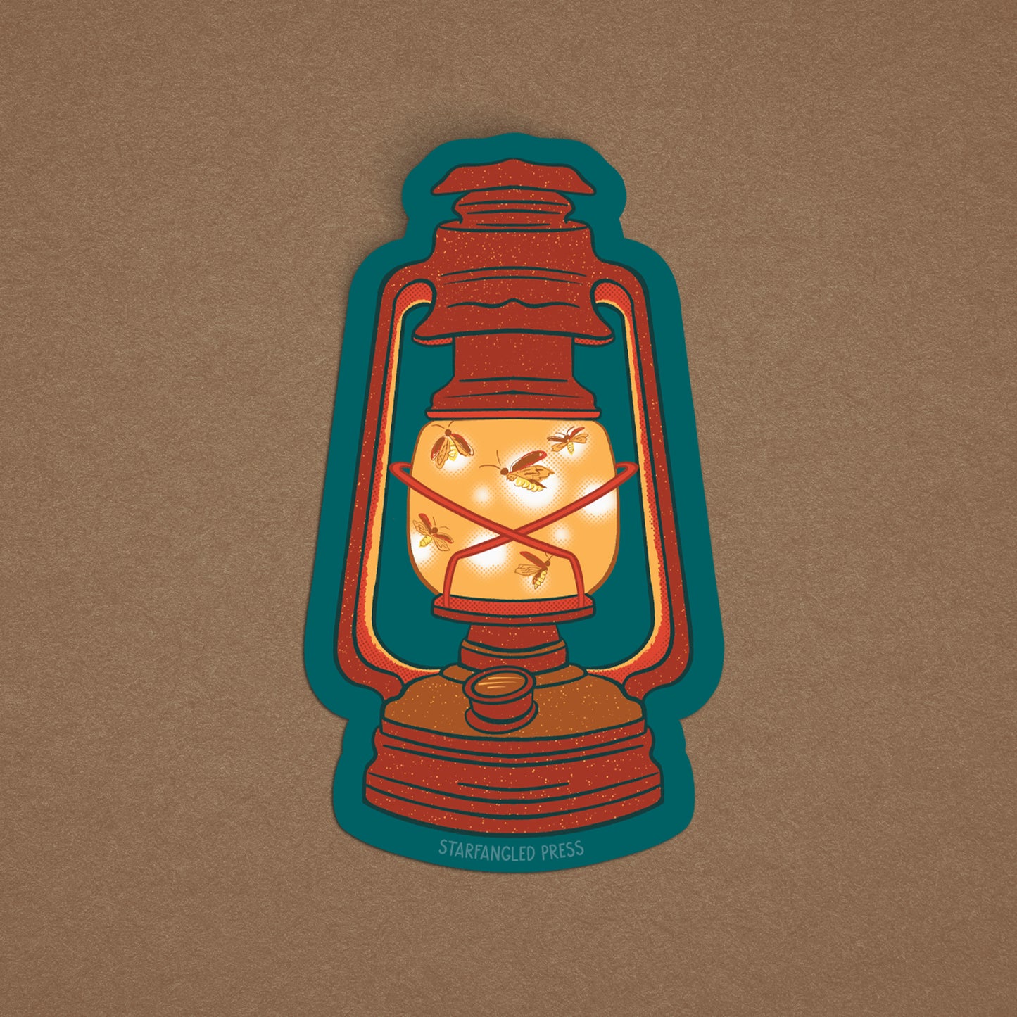 Lightning Bug Lantern Sticker