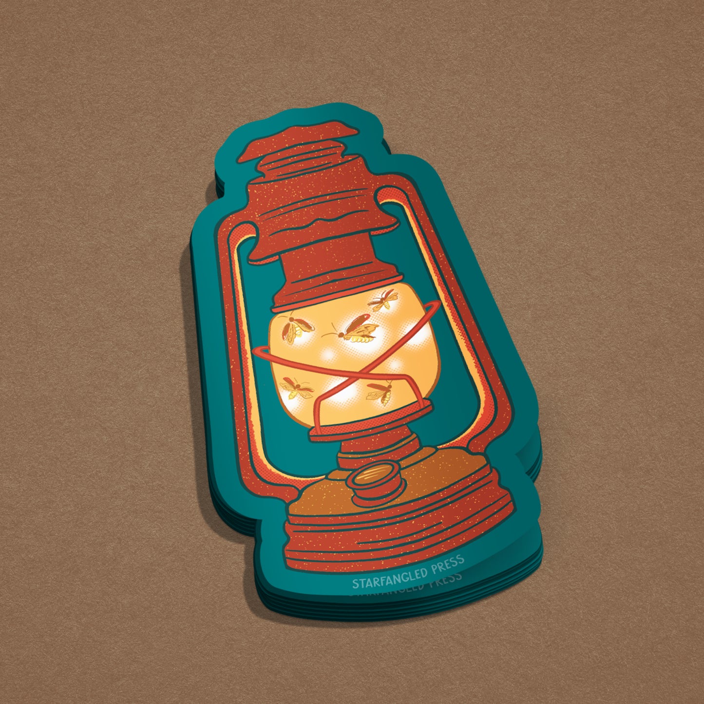 Lightning Bug Lantern Sticker