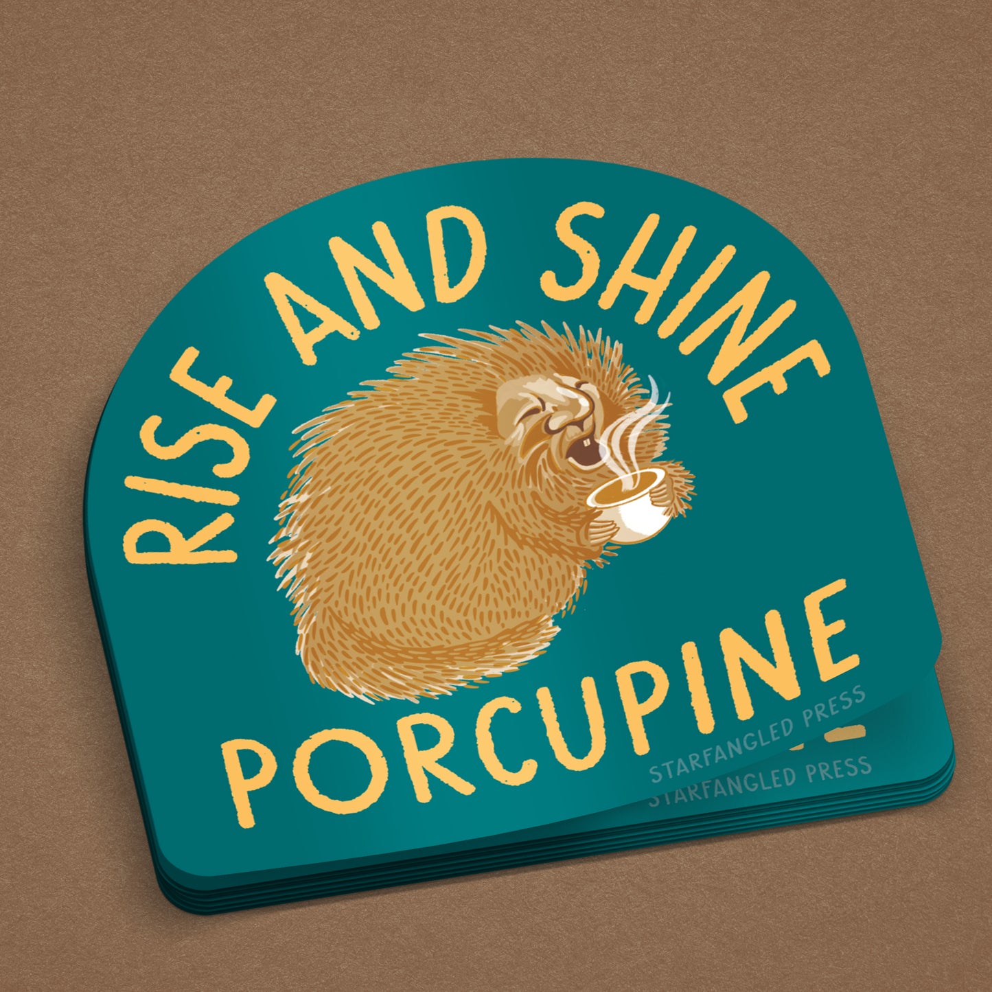 Rise And Shine Porcupine Sticker