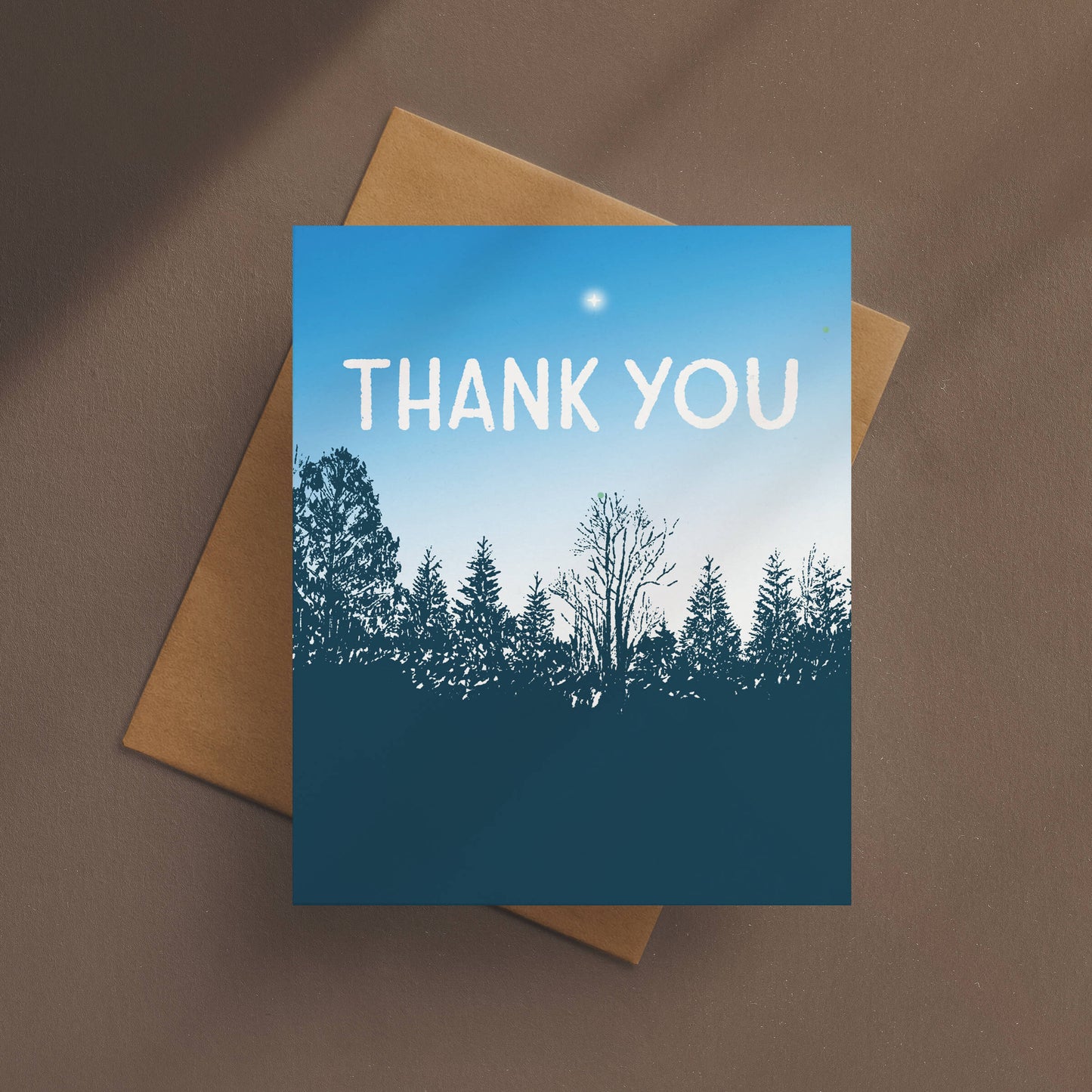 Thank You Treeline Card