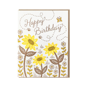 Birthday Bees & Blooms Card