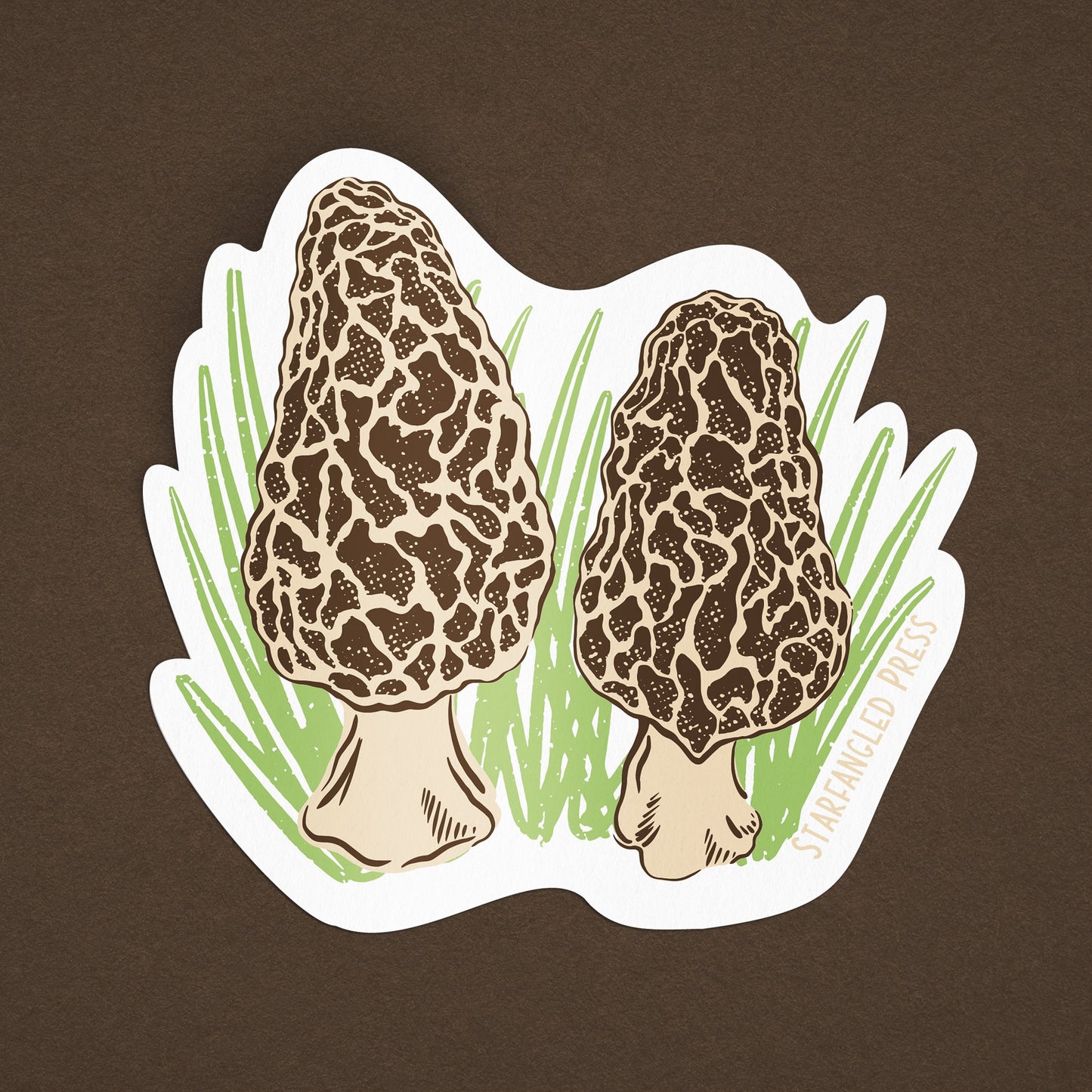 Morels 3" Magnet