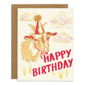 Happy Birthday Goat Card