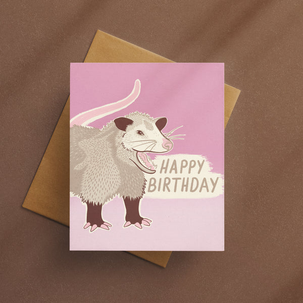 Happy Birthday Possum Card