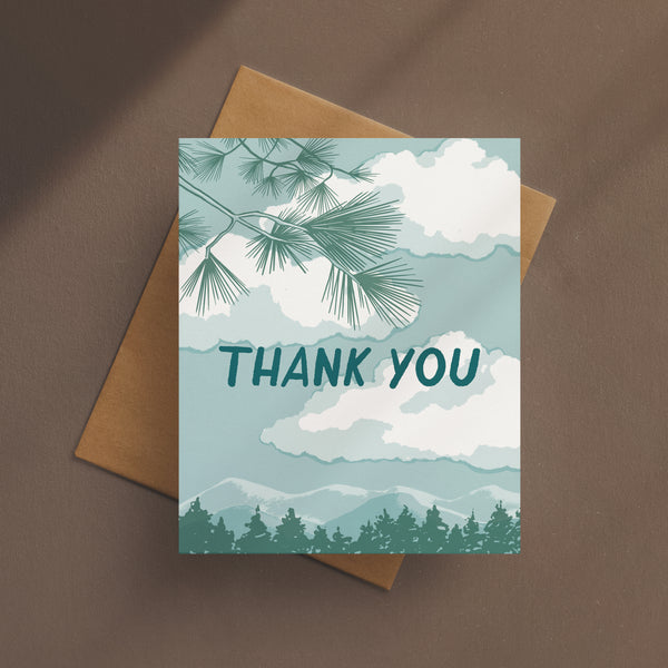 Thank You Clouds Card