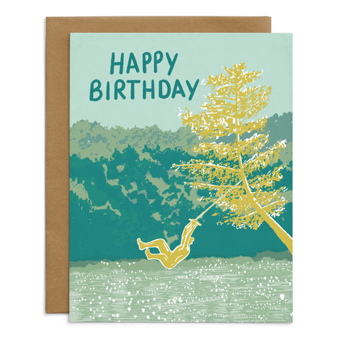 Happy Birthday Lake Plunge Card
