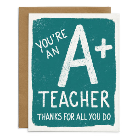 A+ Teacher Card