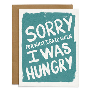 When I Was Hungry Card