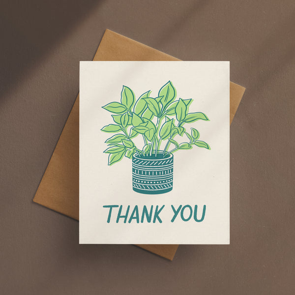 Thank You Potted Plant Card