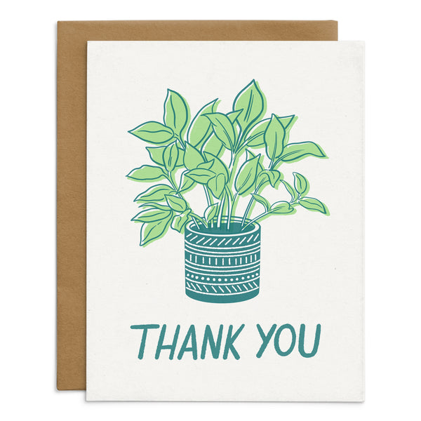 Thank You Potted Plant Card