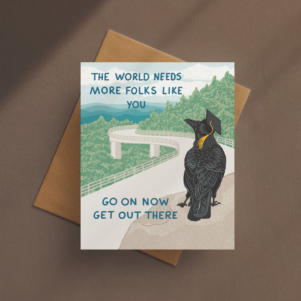 Graduation Raven Card