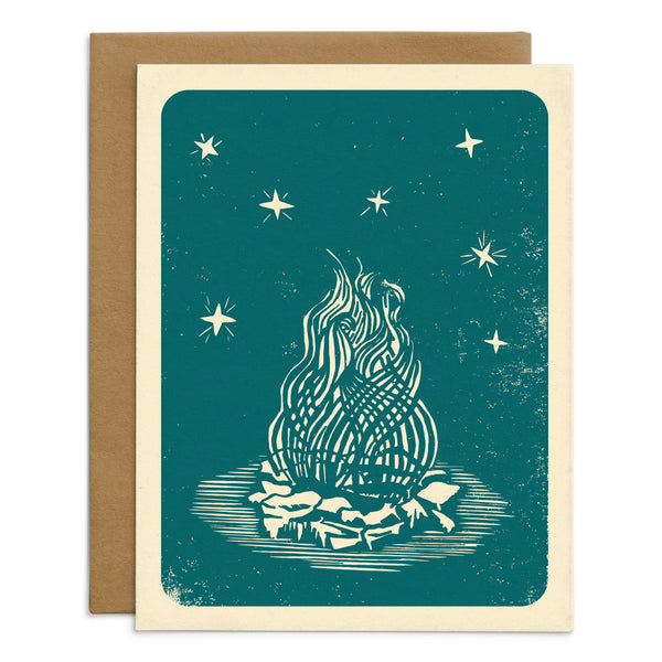 Campfire Greeting Card