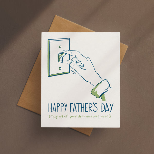 Happy Father's Day Light Switch Card