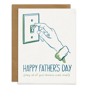 Happy Father's Day Light Switch Card