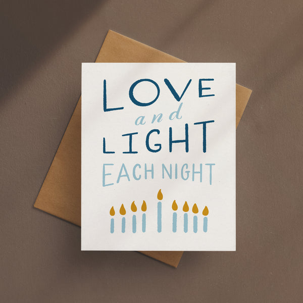 Love and Light Hanukkah Card