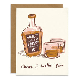 Whiskey Makes Me Frisky Card