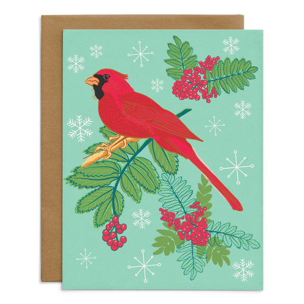 Winter Cardinal Card