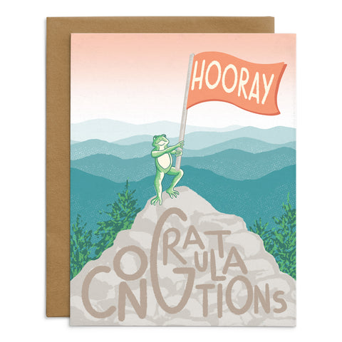 Mountain Toad Congratulations Card