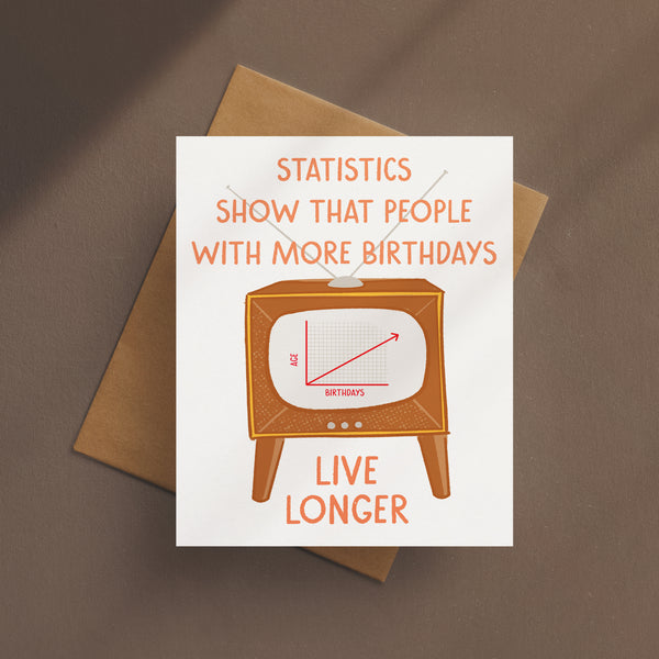 Statistics Show Birthday Card