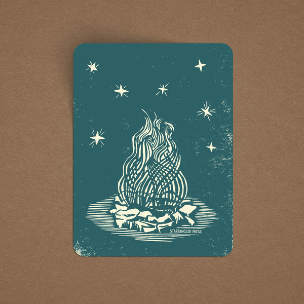 Campfire 4" Vinyl Sticker