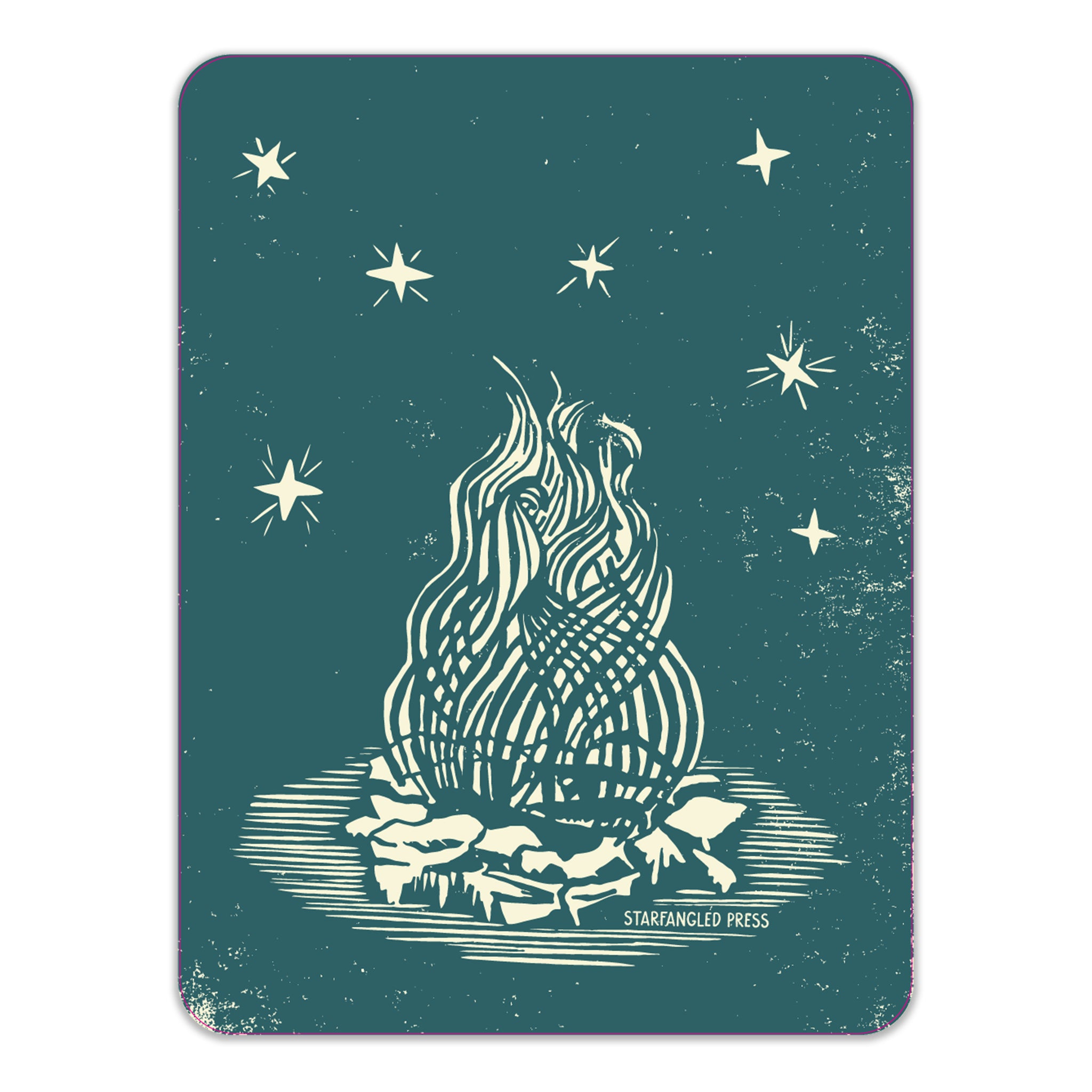 Campfire 4" Vinyl Sticker