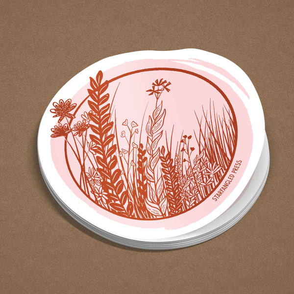 Wildflowers 3" Vinyl Sticker