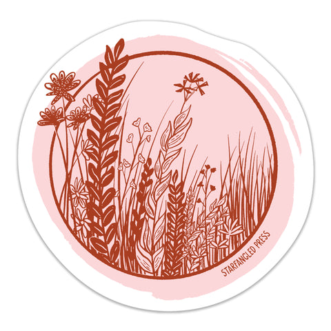 Wildflowers 3" Vinyl Sticker