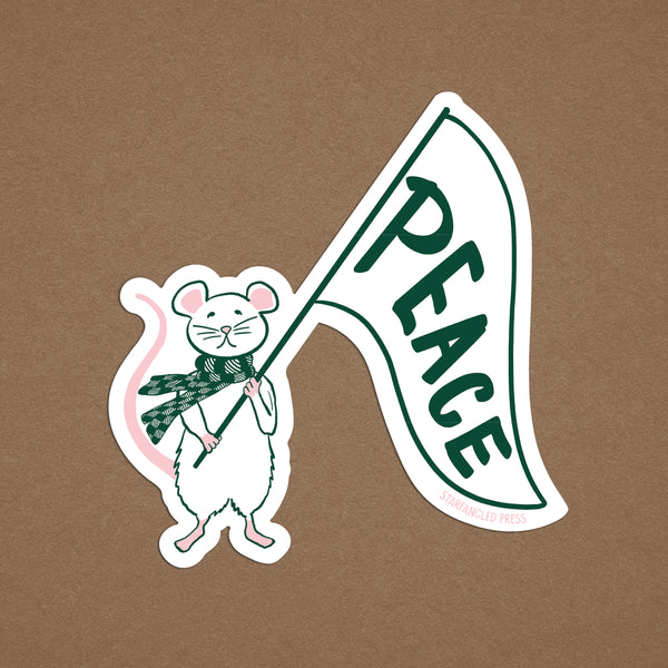 Peace Mouse 3" Vinyl Sticker