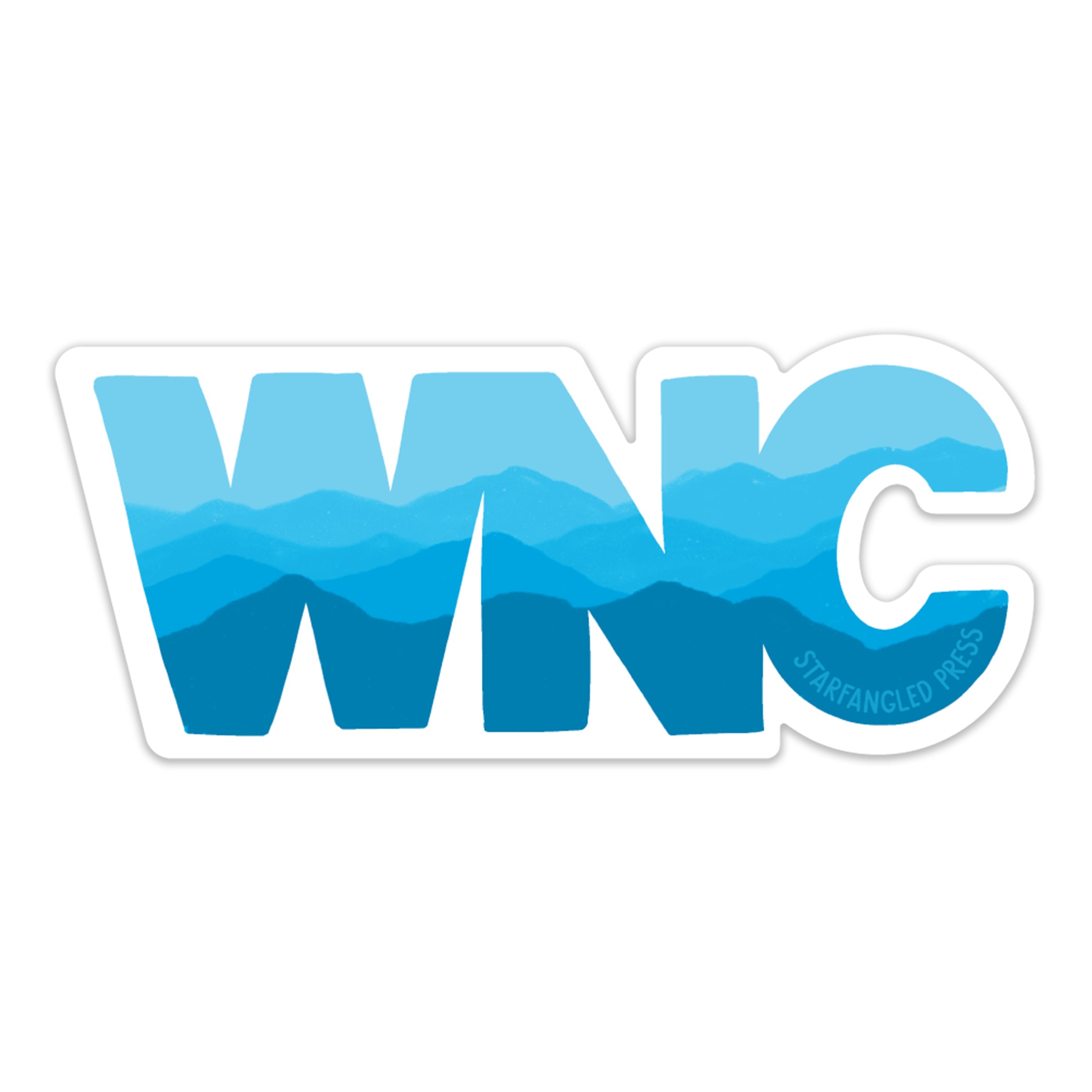 WNC Blue Ridge Mountains Sticker – Starfangled Press