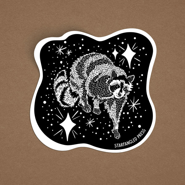 Cosmic Raccoon 3" Vinyl Sticker