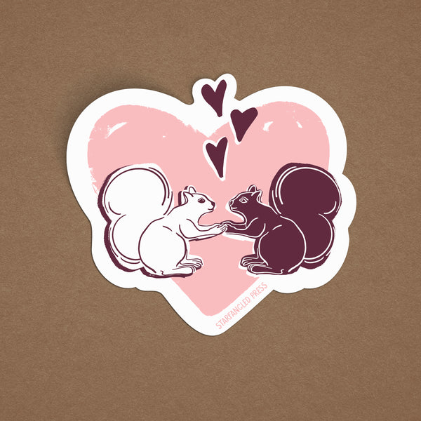 Squirrel Love 3" Vinyl Sticker