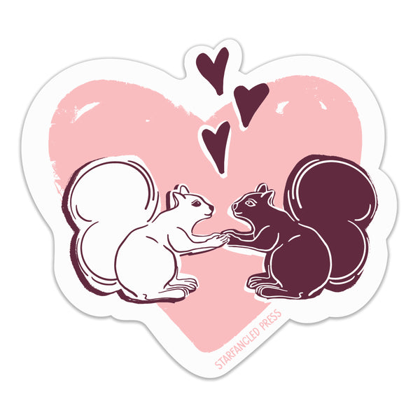 Squirrel Love 3" Vinyl Sticker