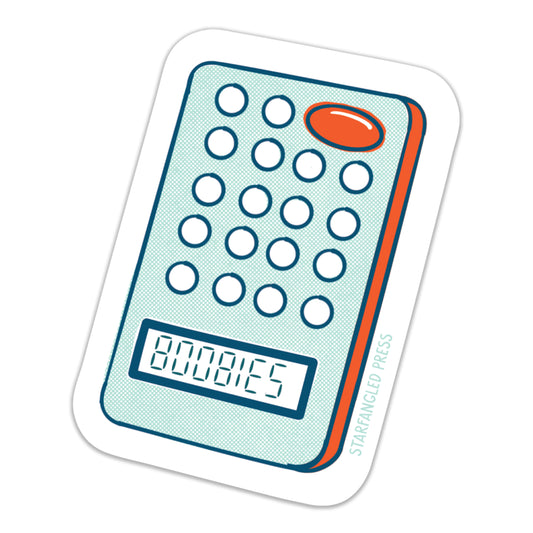 Boobies Calculator Sticker