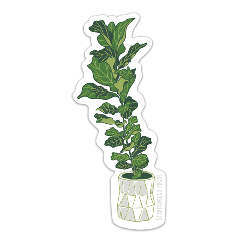 Fiddle Leaf Fig 3" Vinyl Sticker