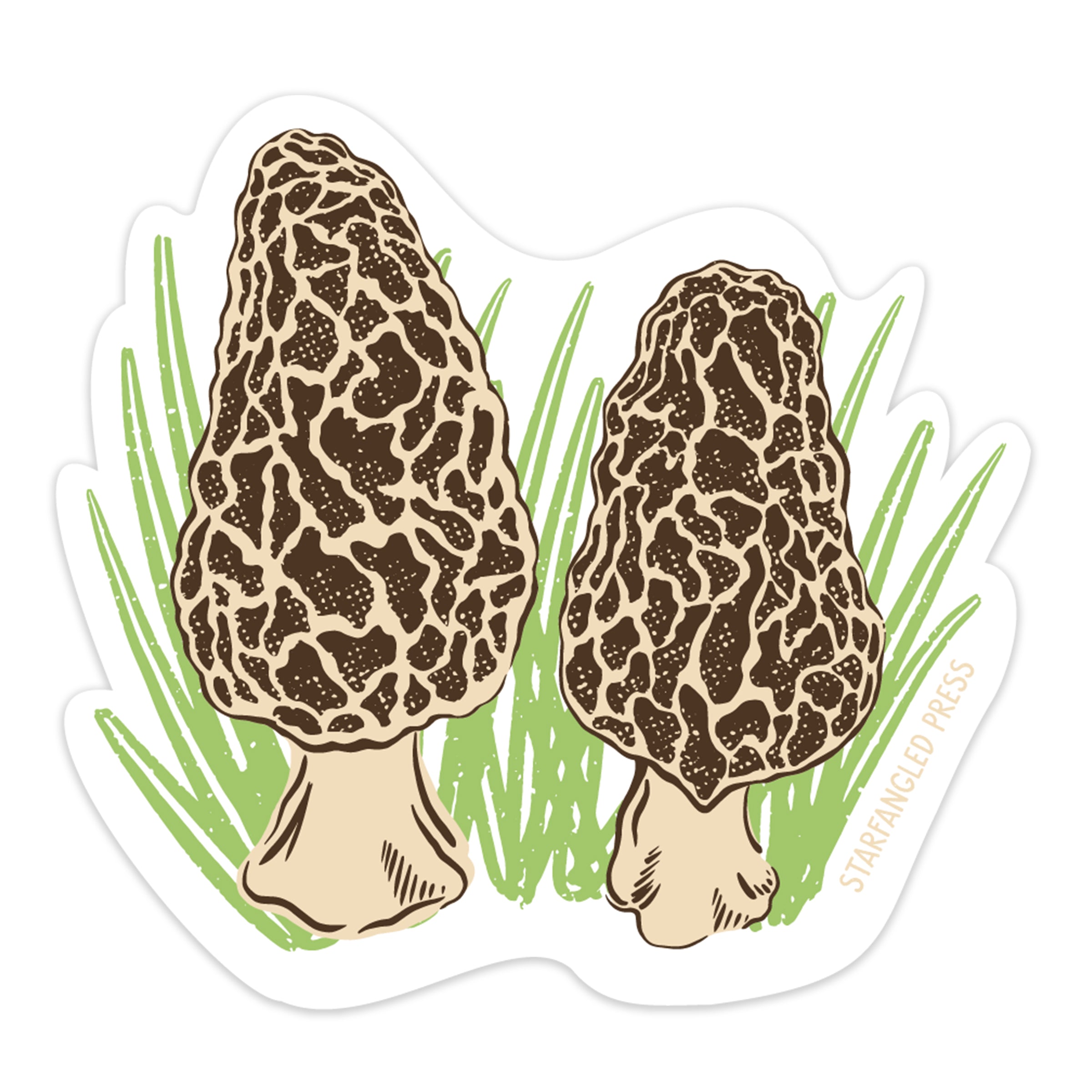 Moracks Sticker Morels Sticker – Starfangled Press