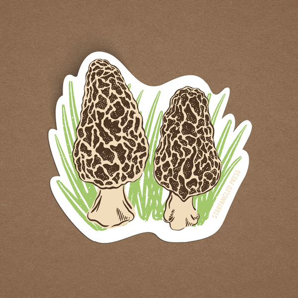 Morels 3" Vinyl Sticker