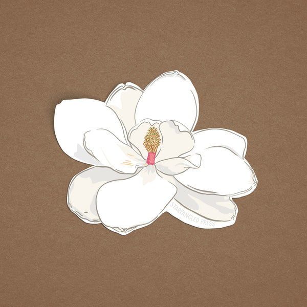 Magnolia Bloom 3" Vinyl Sticker