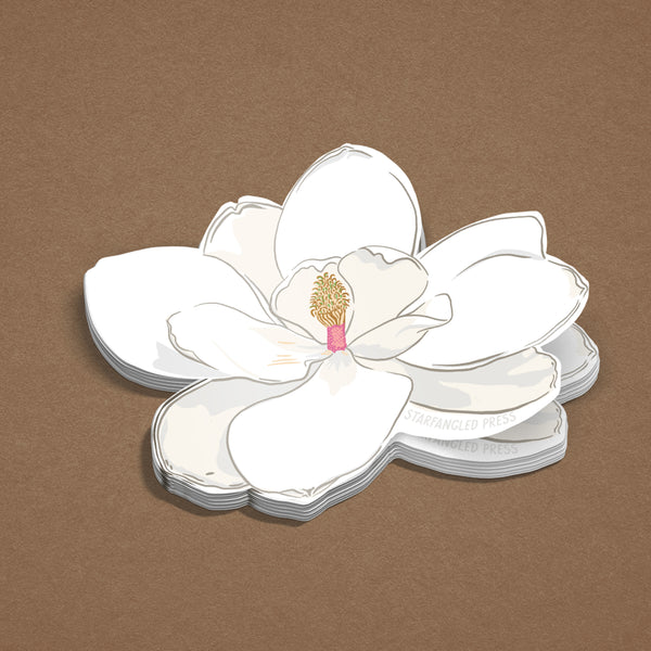 Magnolia Bloom 3" Vinyl Sticker