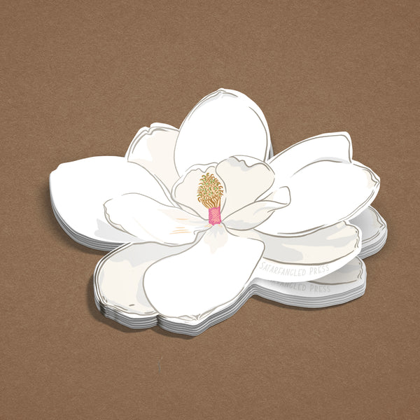 Magnolia Bloom 3" Vinyl Sticker