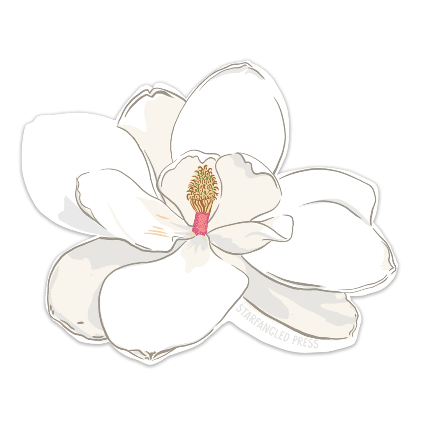 Magnolia Bloom Sticker