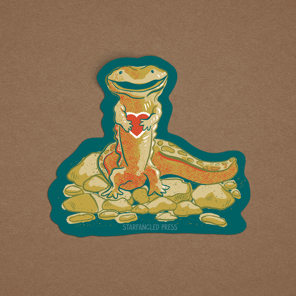 Hellbender Sticker Hellbender Sweetheart Sticker – Starfangled Press