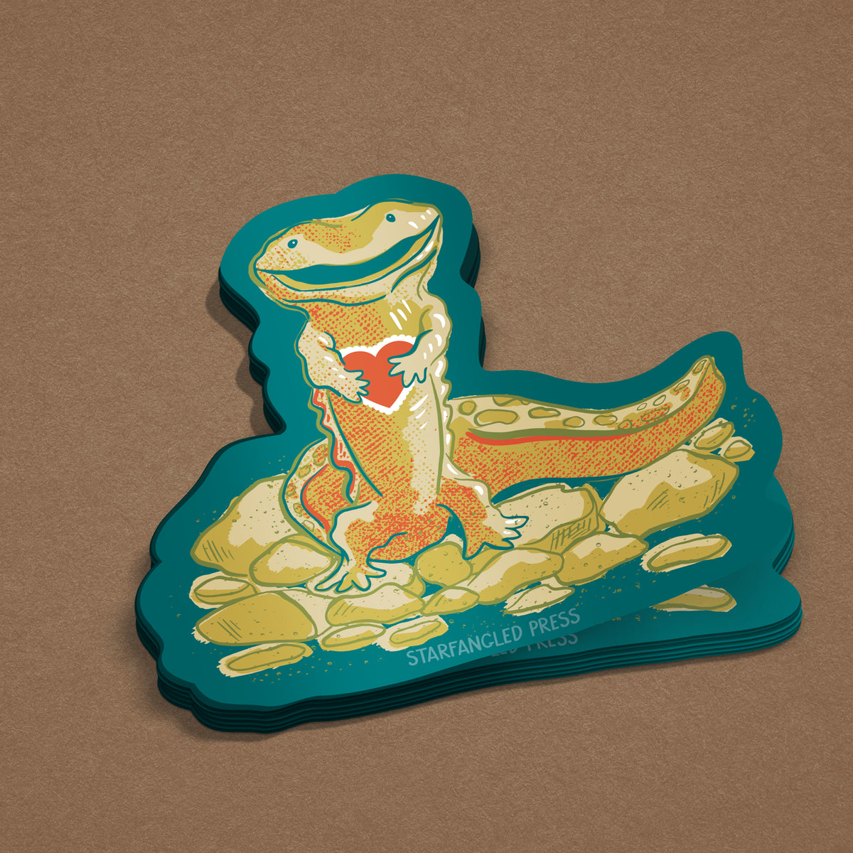 Hellbender Sticker Hellbender Sweetheart Sticker – Starfangled Press