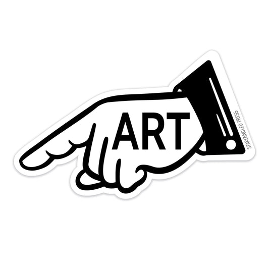 Art Manicule Sticker