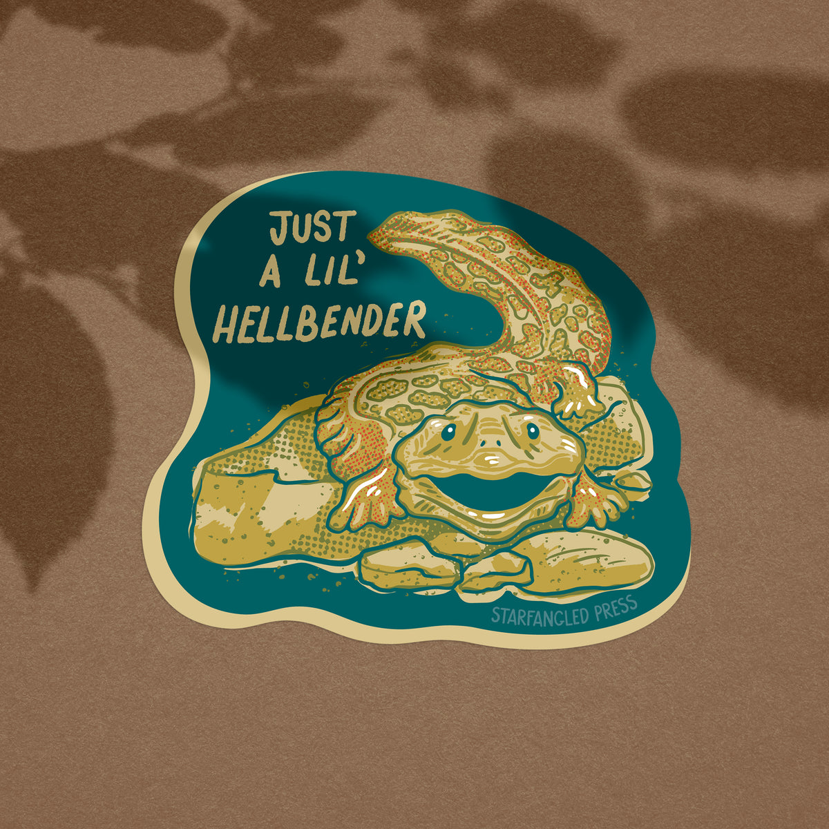 Hellbender Sticker Lil' Hellbender Sticker – Starfangled Press