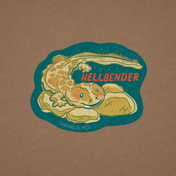 Hellbender Cutie 3" Vinyl Sticker